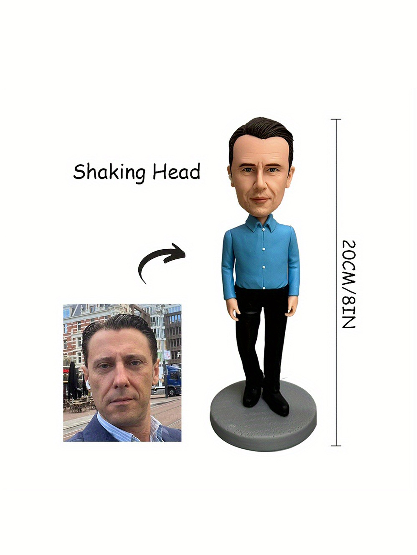 Handcrafted Custom Clay Bobblehead Dolls Personalized Clay Figurines